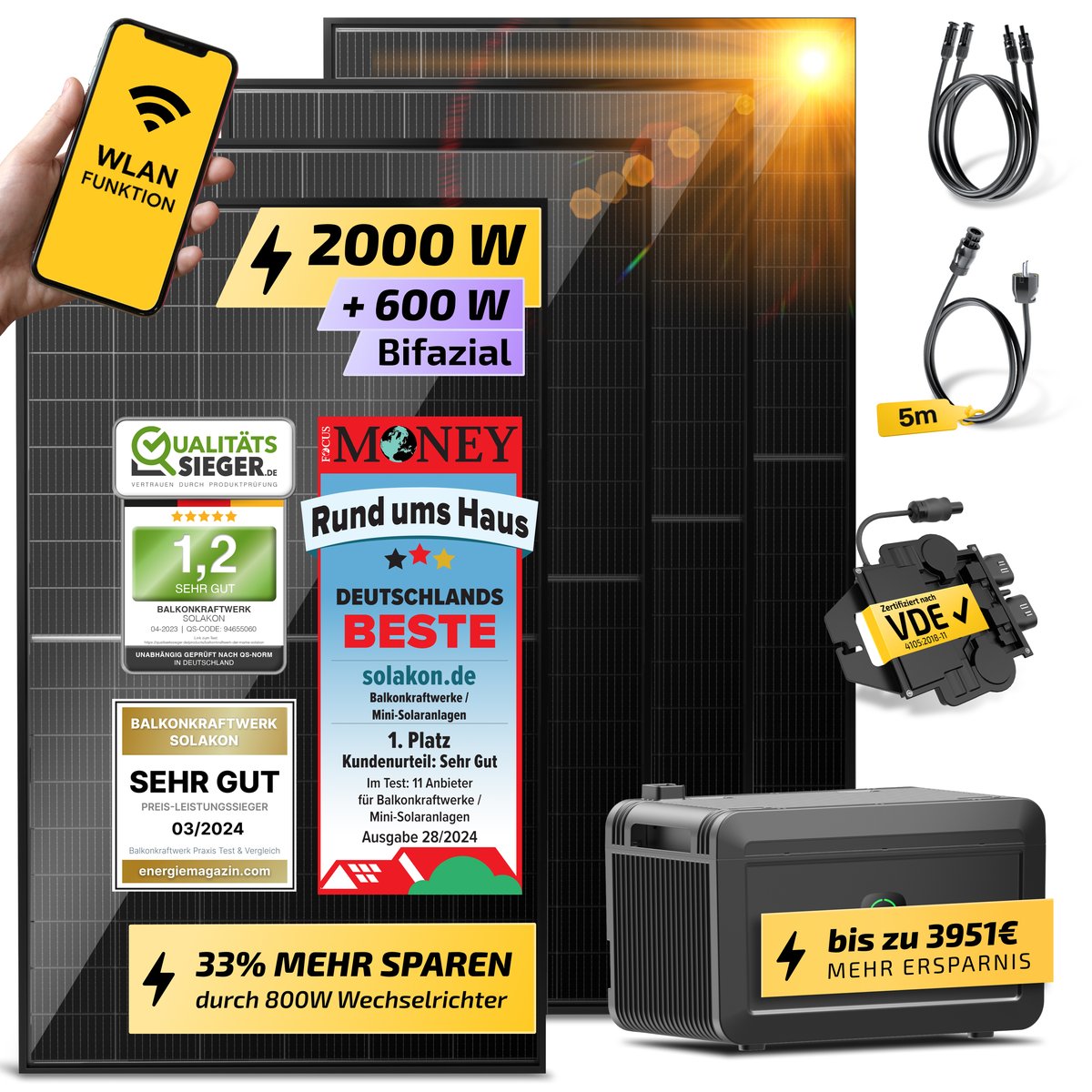 Solakon onPower 2000W Balkonkraftwerk